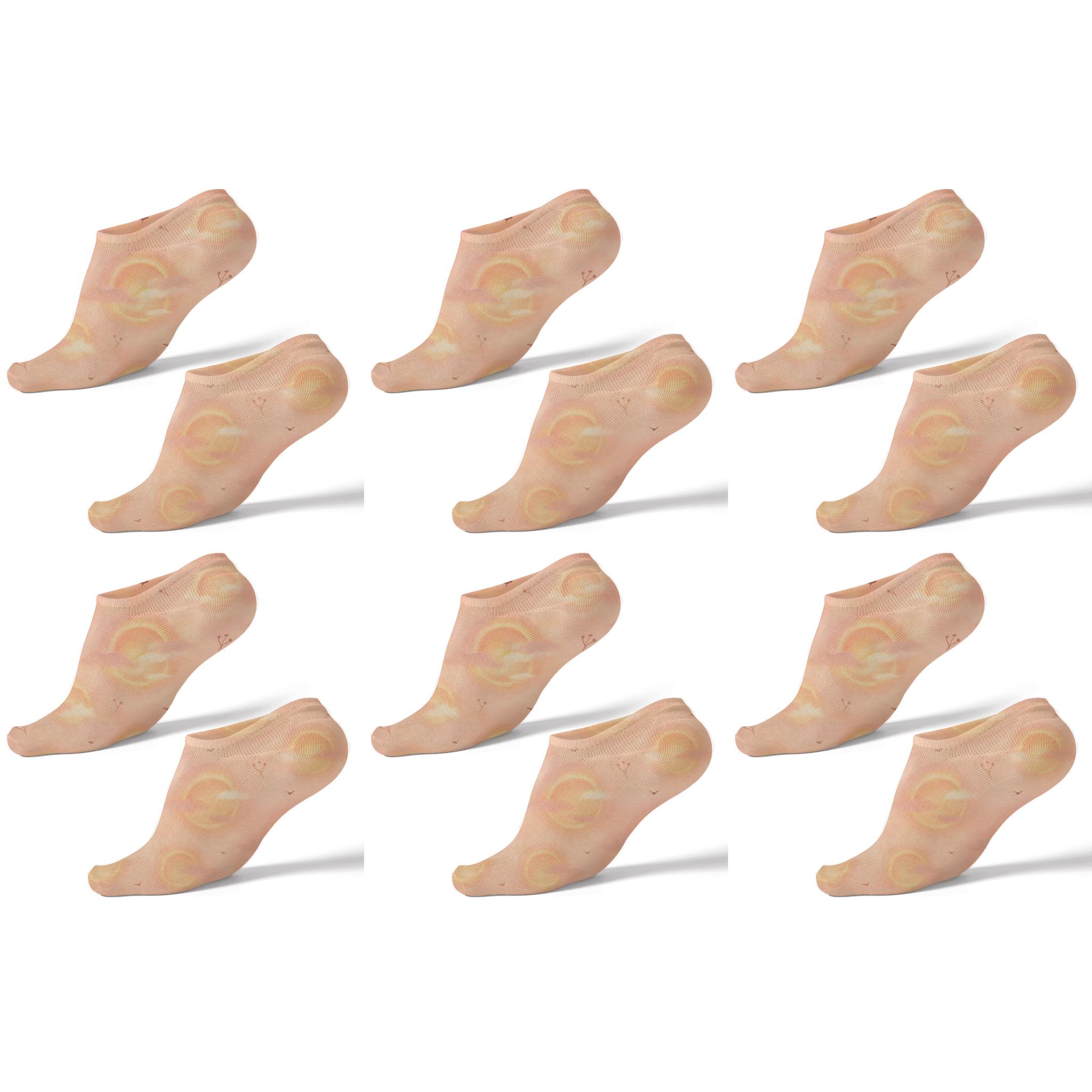 Sun Halo Scatter On Sunrise Pastel soft everyday ankle socks