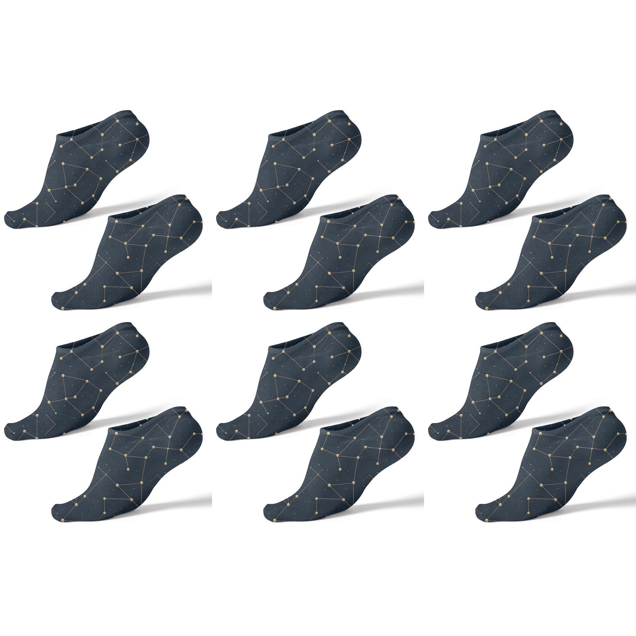Constellation Diagram Grid premium sports ankle socks