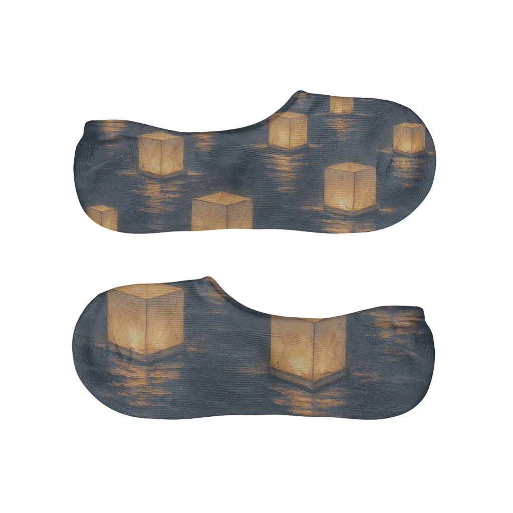 String Of Floating Lanterns With Lantern Accent low cut no-show socks