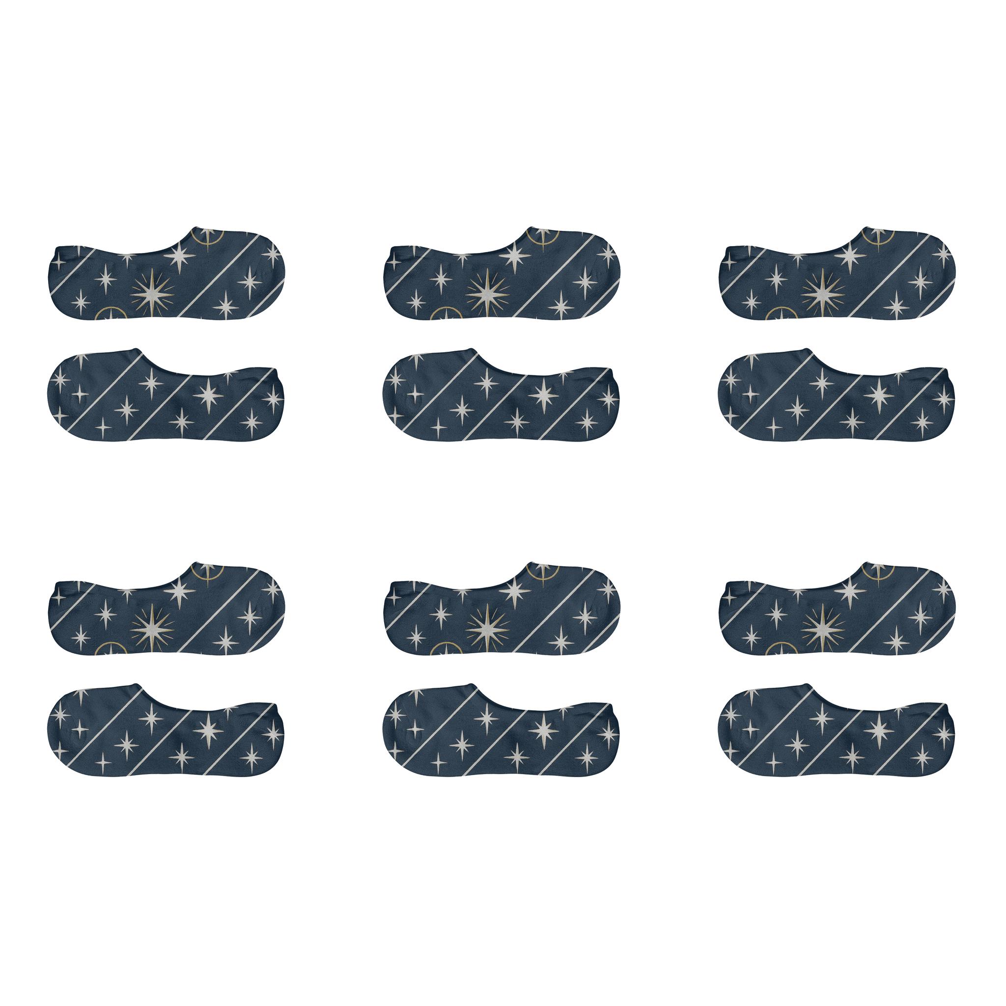 Guiding Star Of Bethlehem Wave Band soft cotton no-show socks