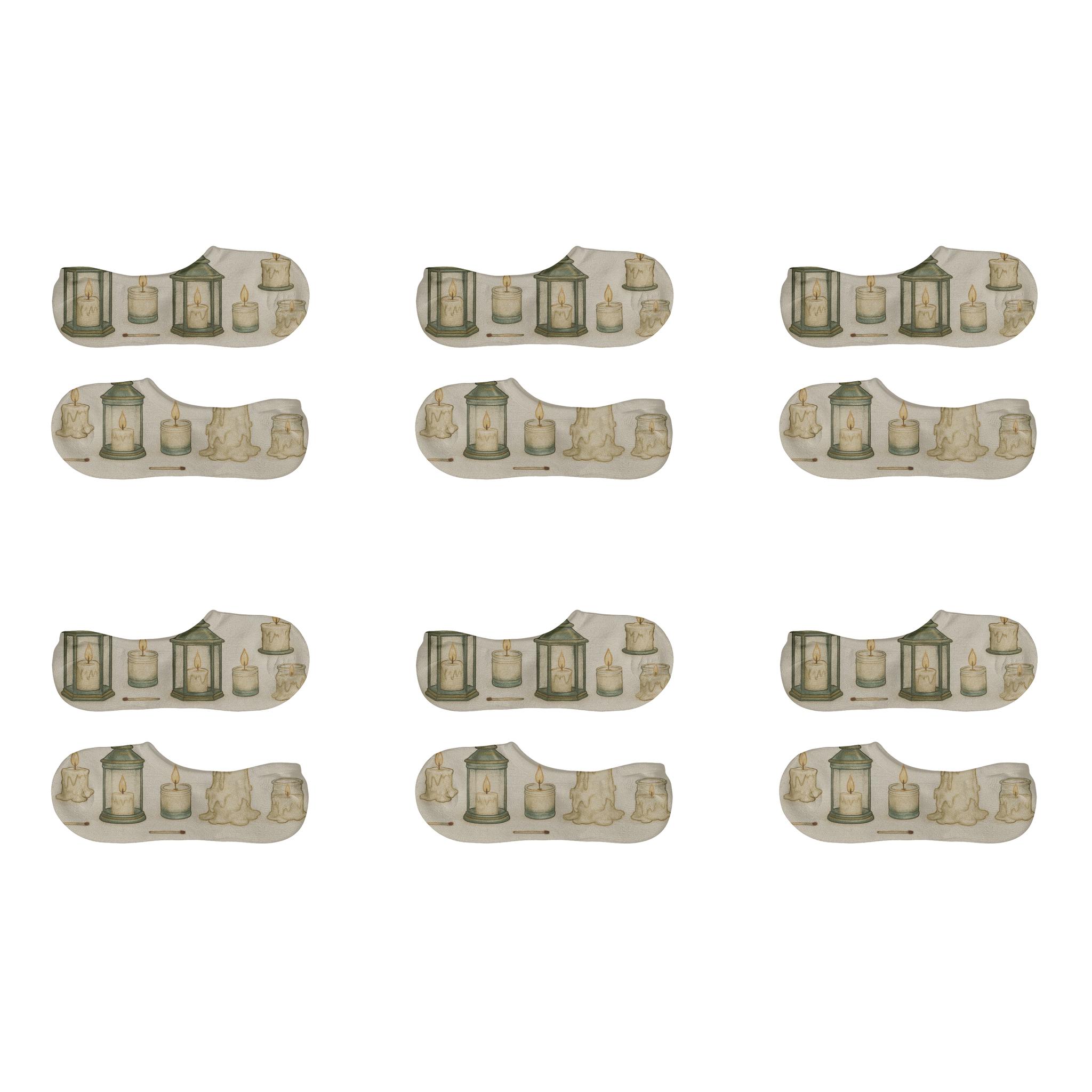 Lantern Band Candle-Scatter comfortable low-cut socks