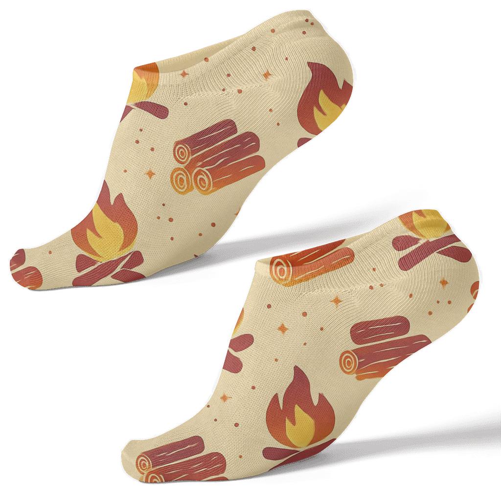 Campfire Band Repeat designer print ankle socks