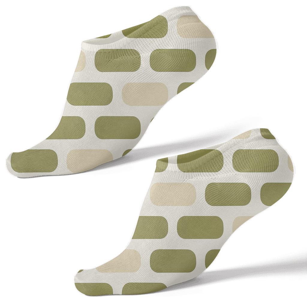 Calm Cellular Mesh designer print ankle socks
