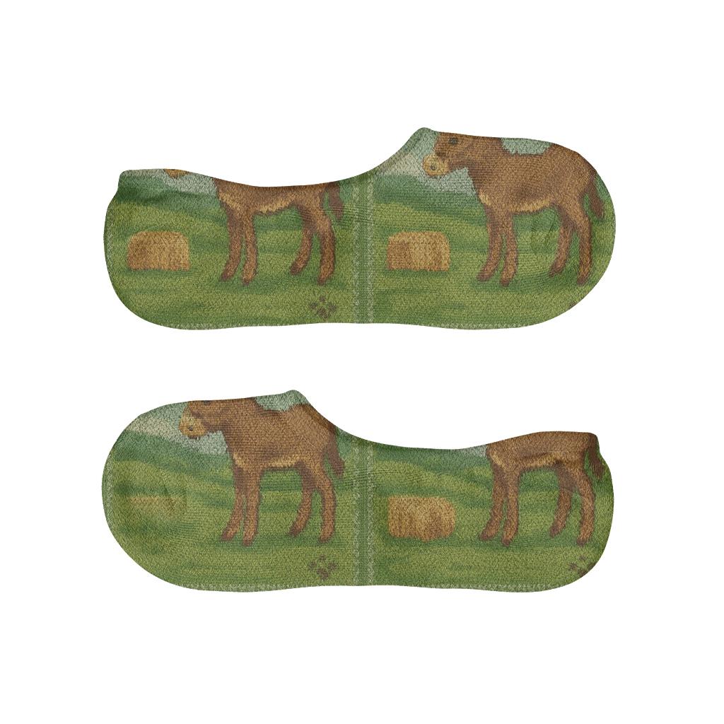 Donkey Meadow Grid breathable no-show socks