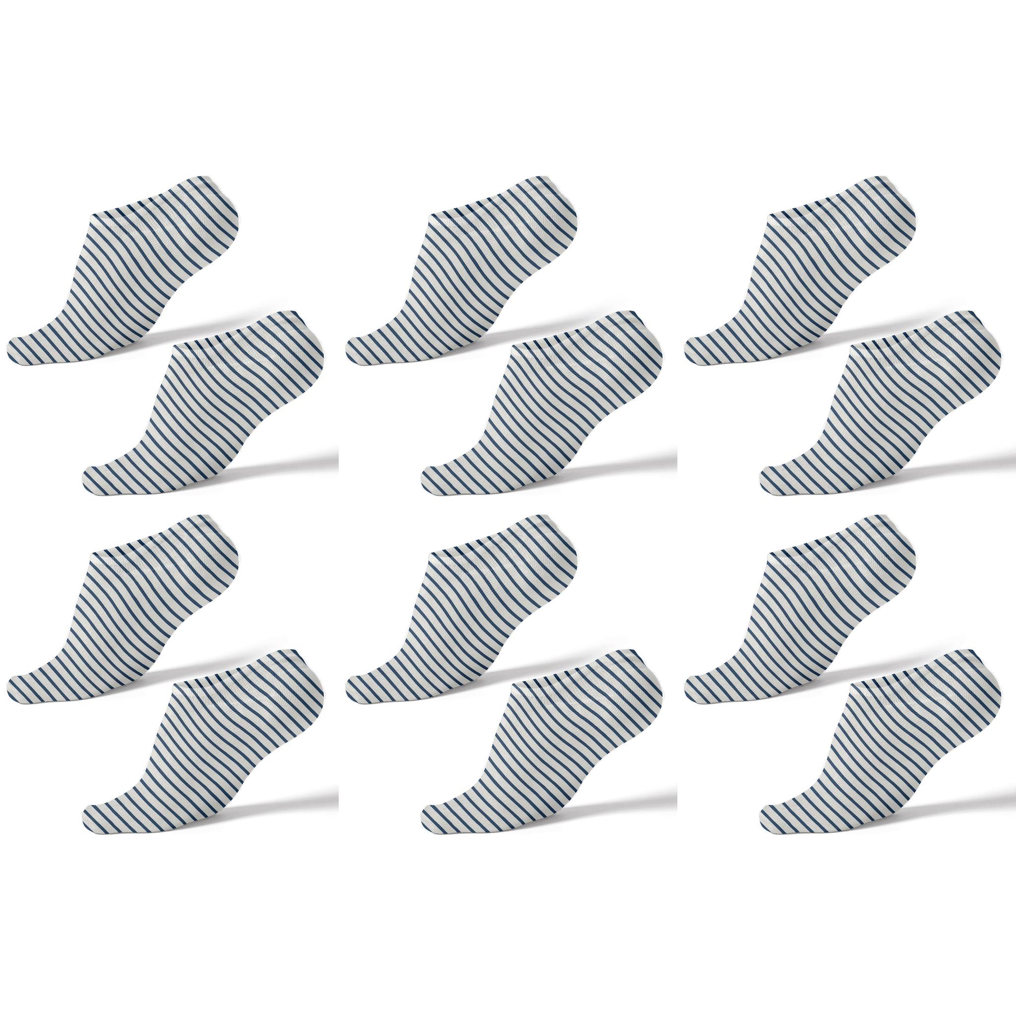 Subtle Moire Bands premium sports ankle socks