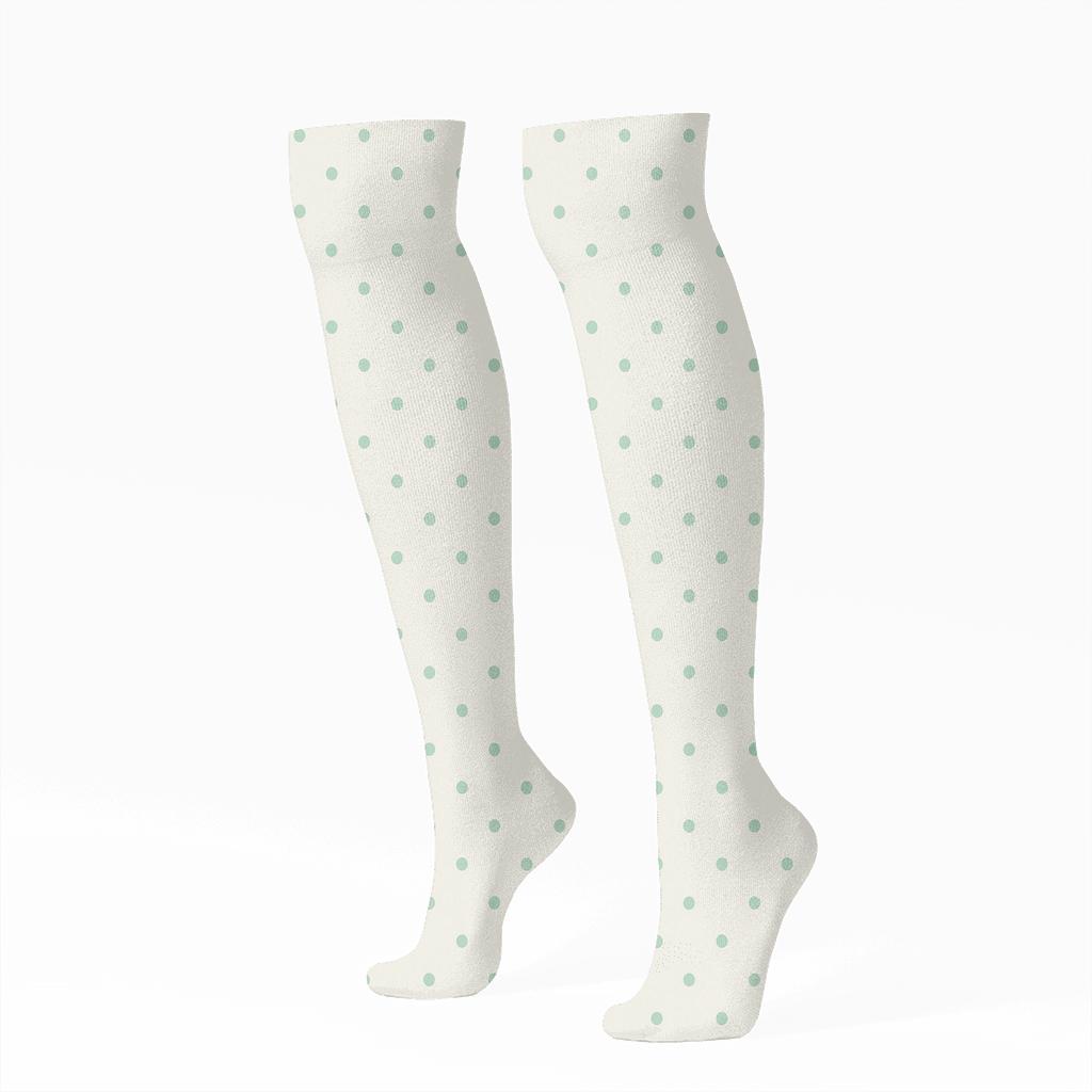 Tiny Dot Relay stylish athletic knee-high socks