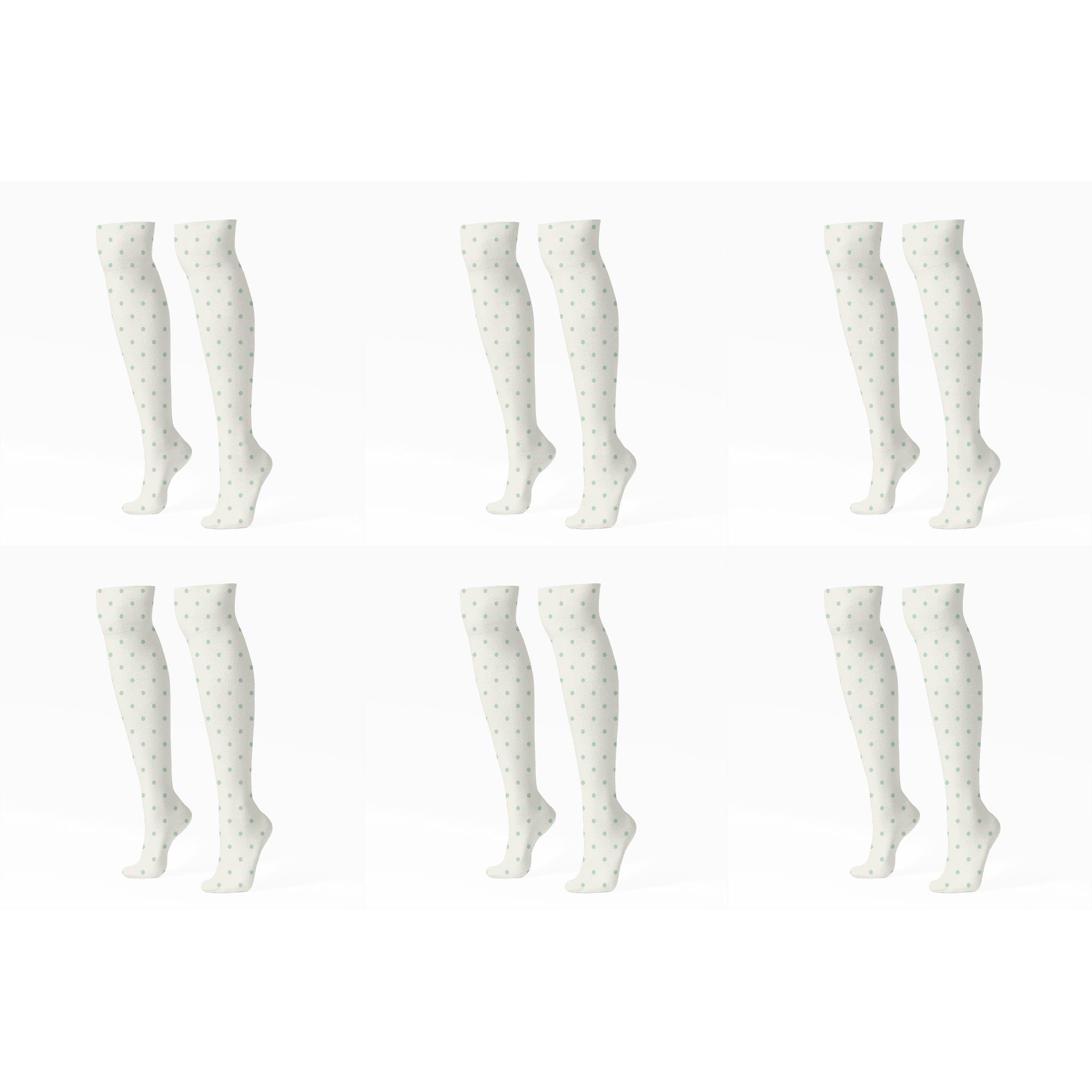 Tiny Dot Relay personalized knee-high socks