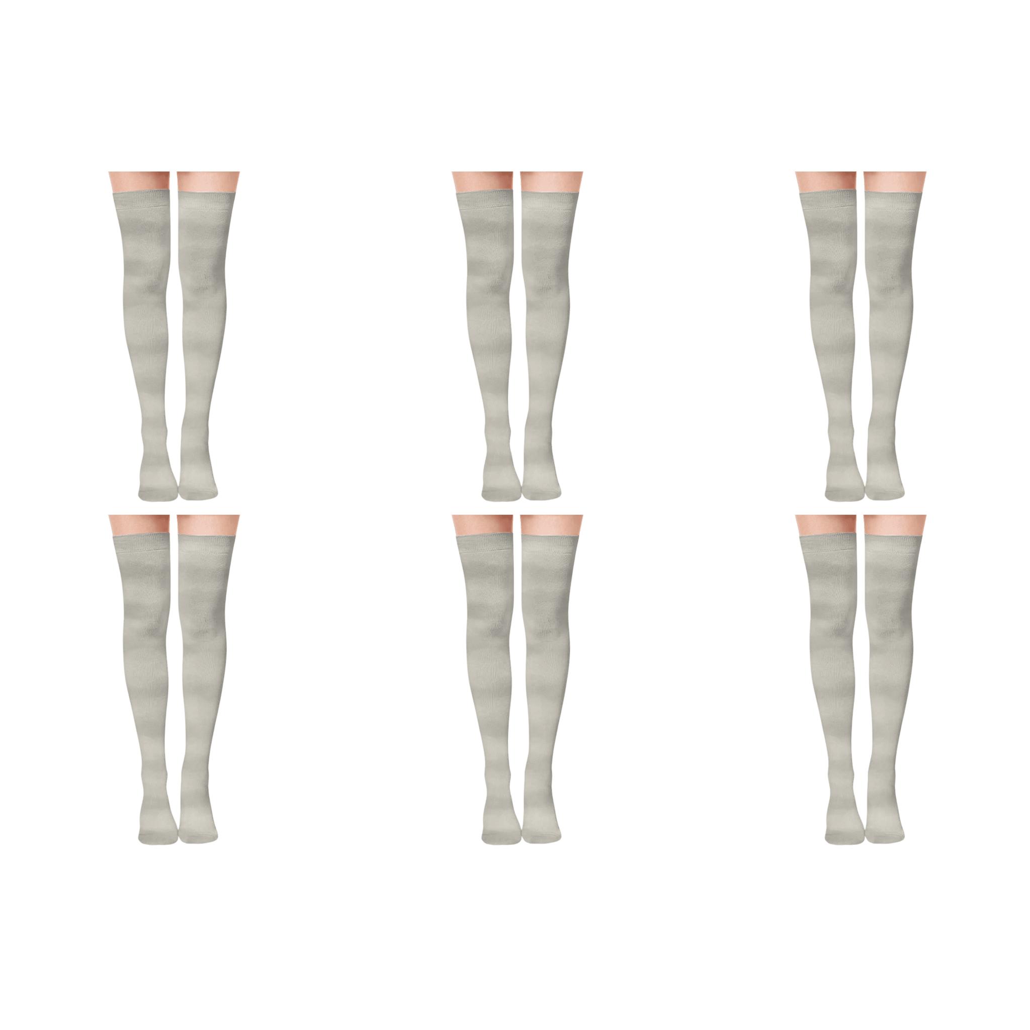 Stratus Lattice Neutral Haze custom over-the-knee socks