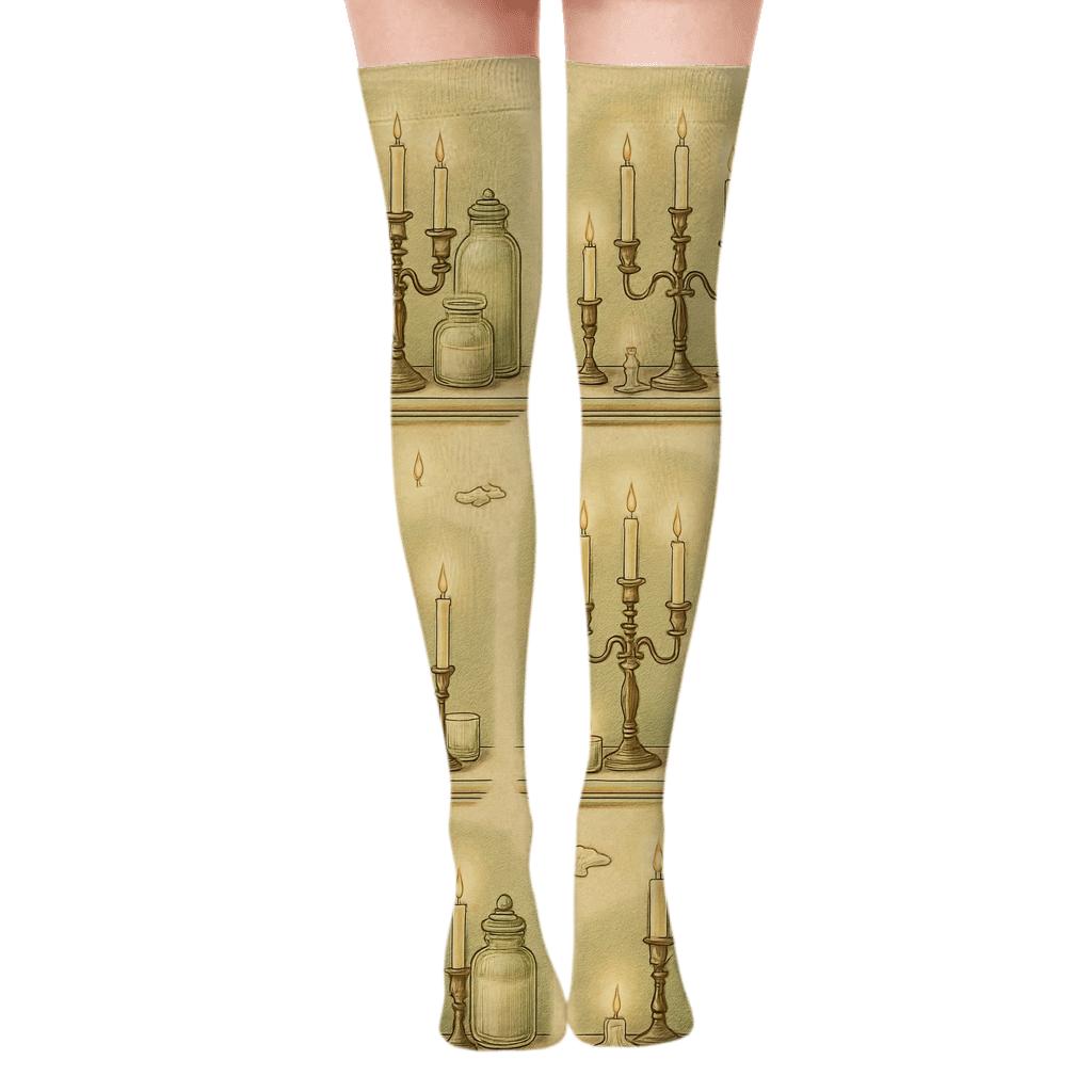 Candlelit Mantel Wrap stylish fashion over-the-knee socks