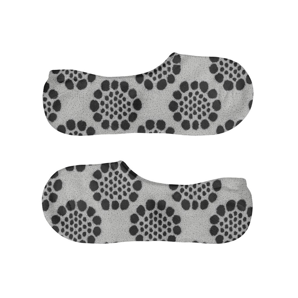 Monochrome Micro Spot Lattice breathable no-show socks