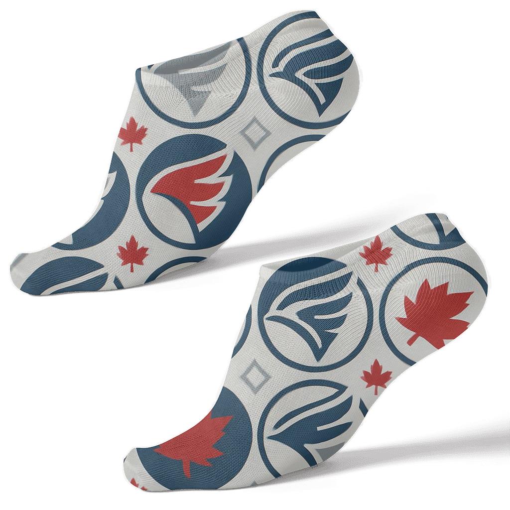 Wing Mosaic Blue-Jays Edition comfortable cotton ankle socks