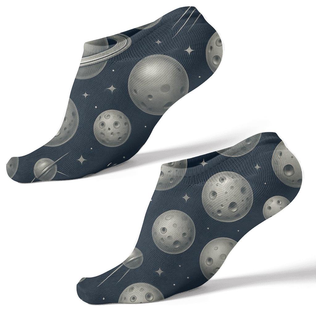 Midnight Orbital Tessellation unique graphic ankle socks
