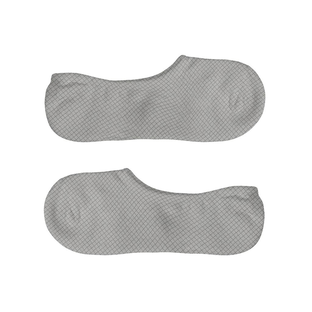 Subtle Moire Bands personalized no-show socks