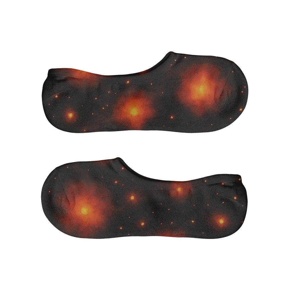 Ember Scatter On Night Field personalized invisible socks