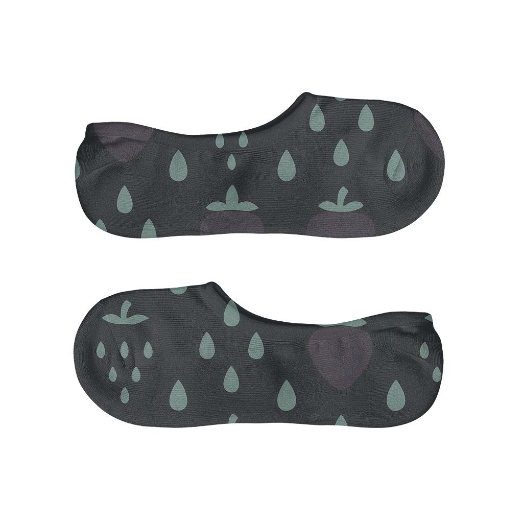 Minimalist Strawberry Seed Scatter comfortable invisible socks