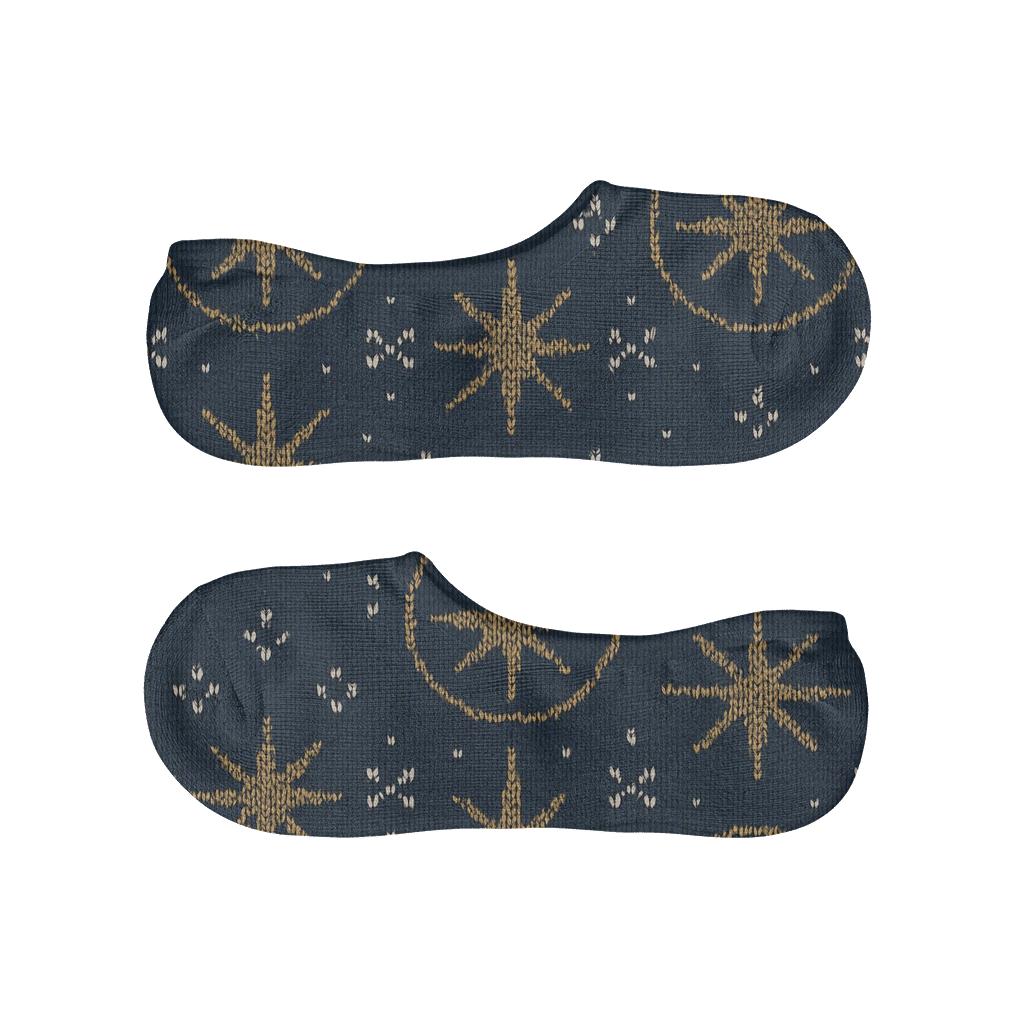 Haloed Natal Star Tessellation With Star Of Bethlehem comfortable invisible socks