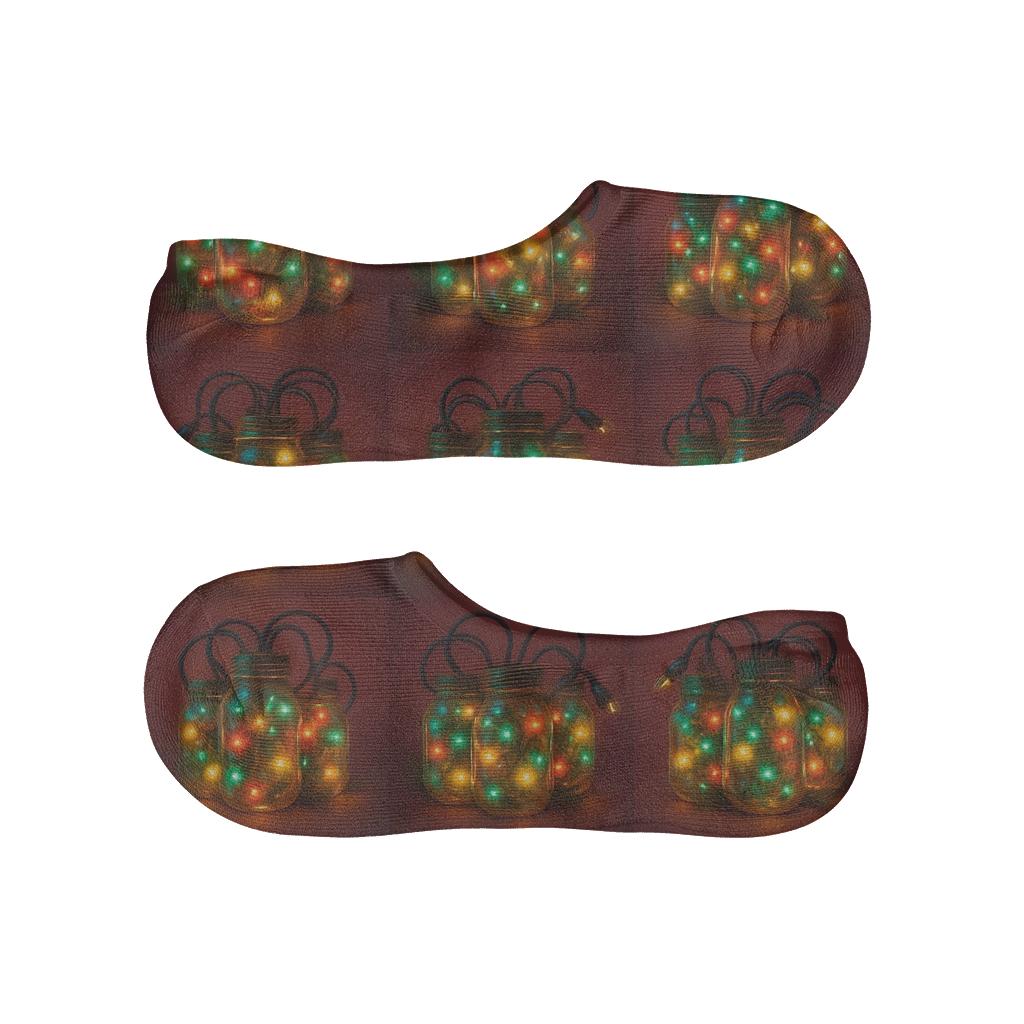 Tangled Jar Cluster On Warm Cranberry unique hidden socks