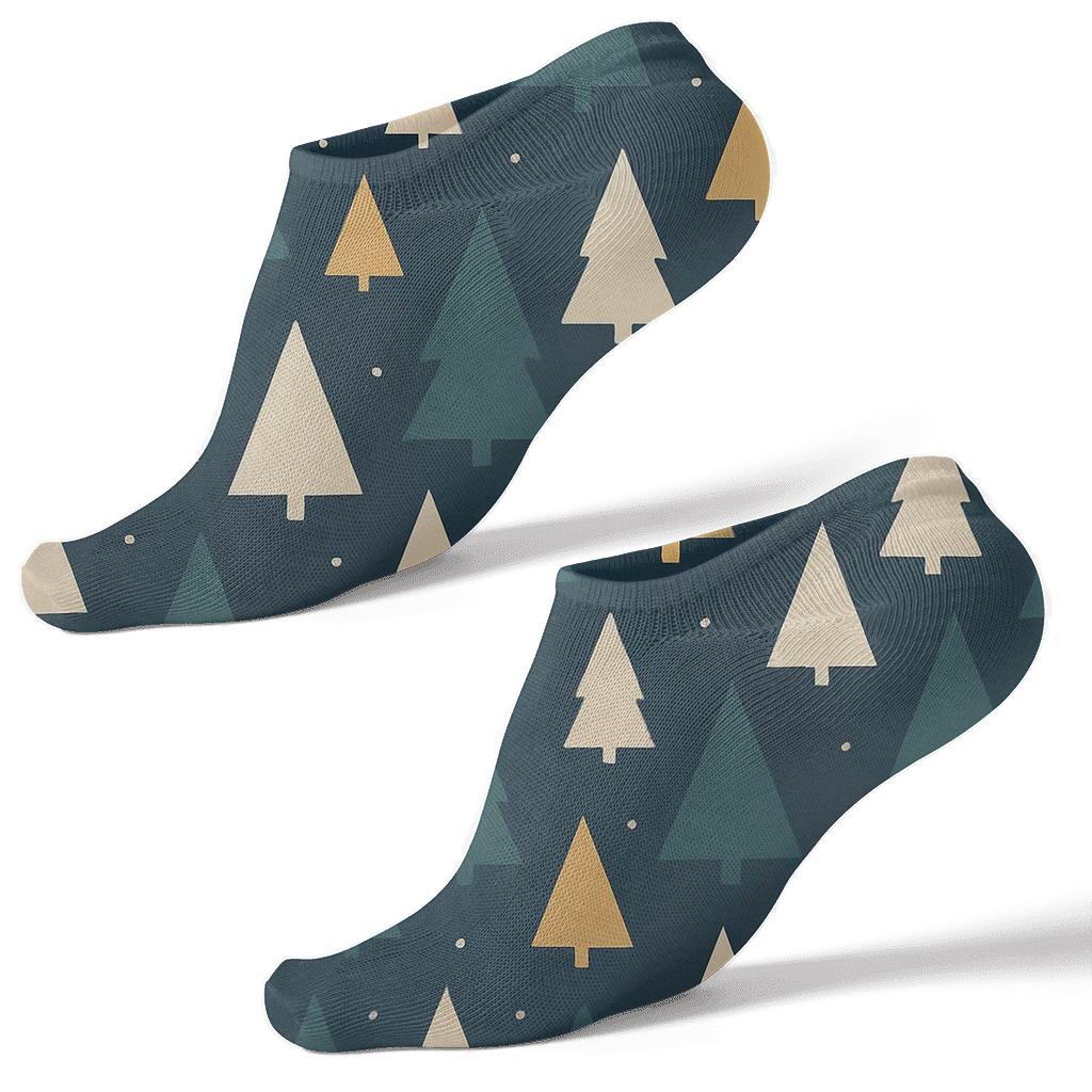 Conical Tessellation Christmas Tree comfortable cotton ankle socks