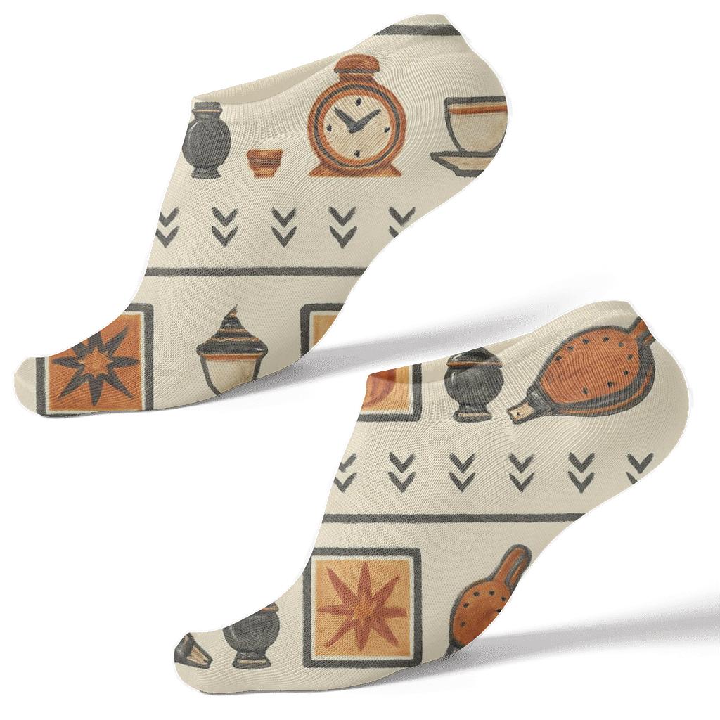 Hearth Tile Banding With Heart Compound stylish athletic ankle socks