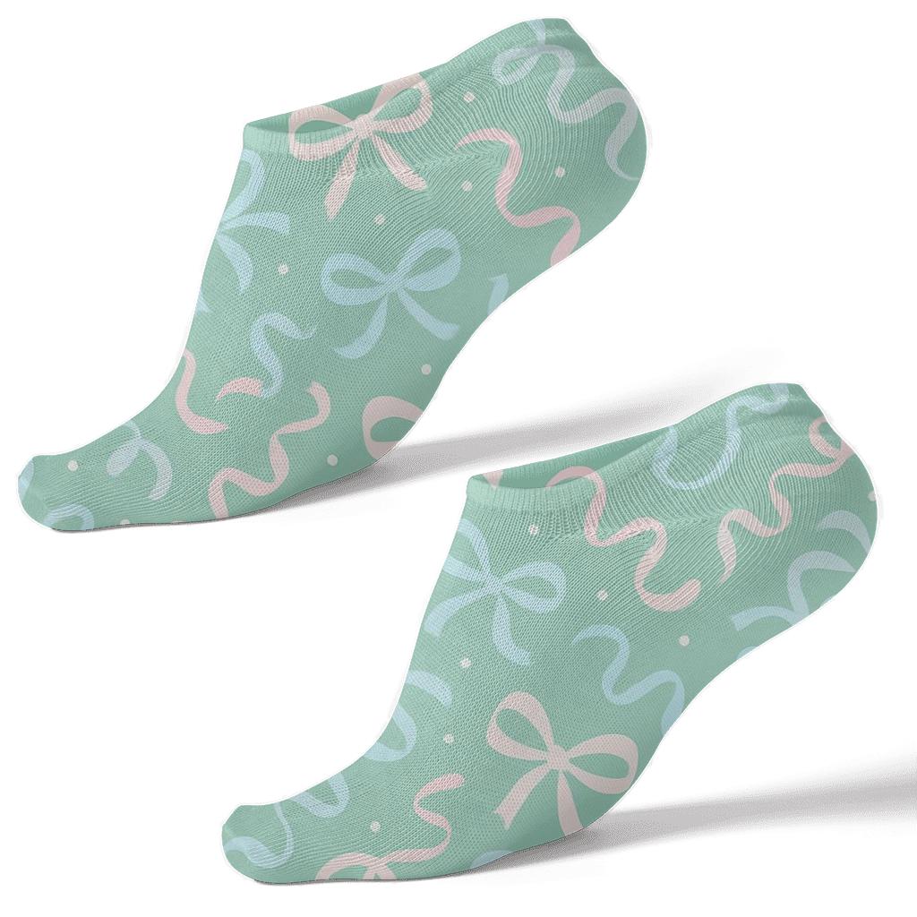 Ribbon Chevron With Presents unique graphic ankle socks