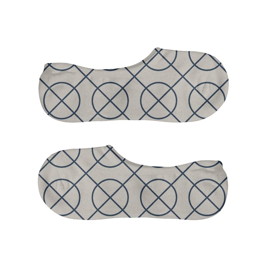 Orbital Line Lattice trendy no-show sock styles