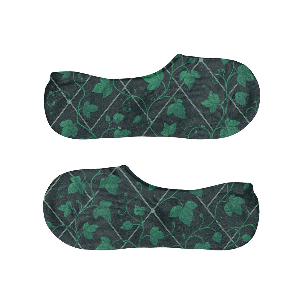 Starlit Ivy Trellis Constellation anti-slip no-show socks