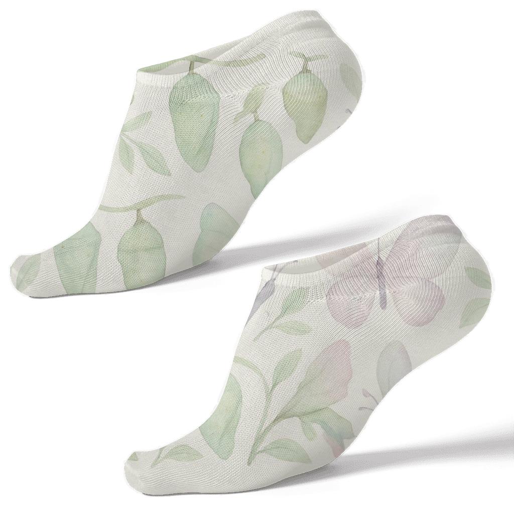 Pastel Garden Chrysalis Band trendy patterned ankle socks