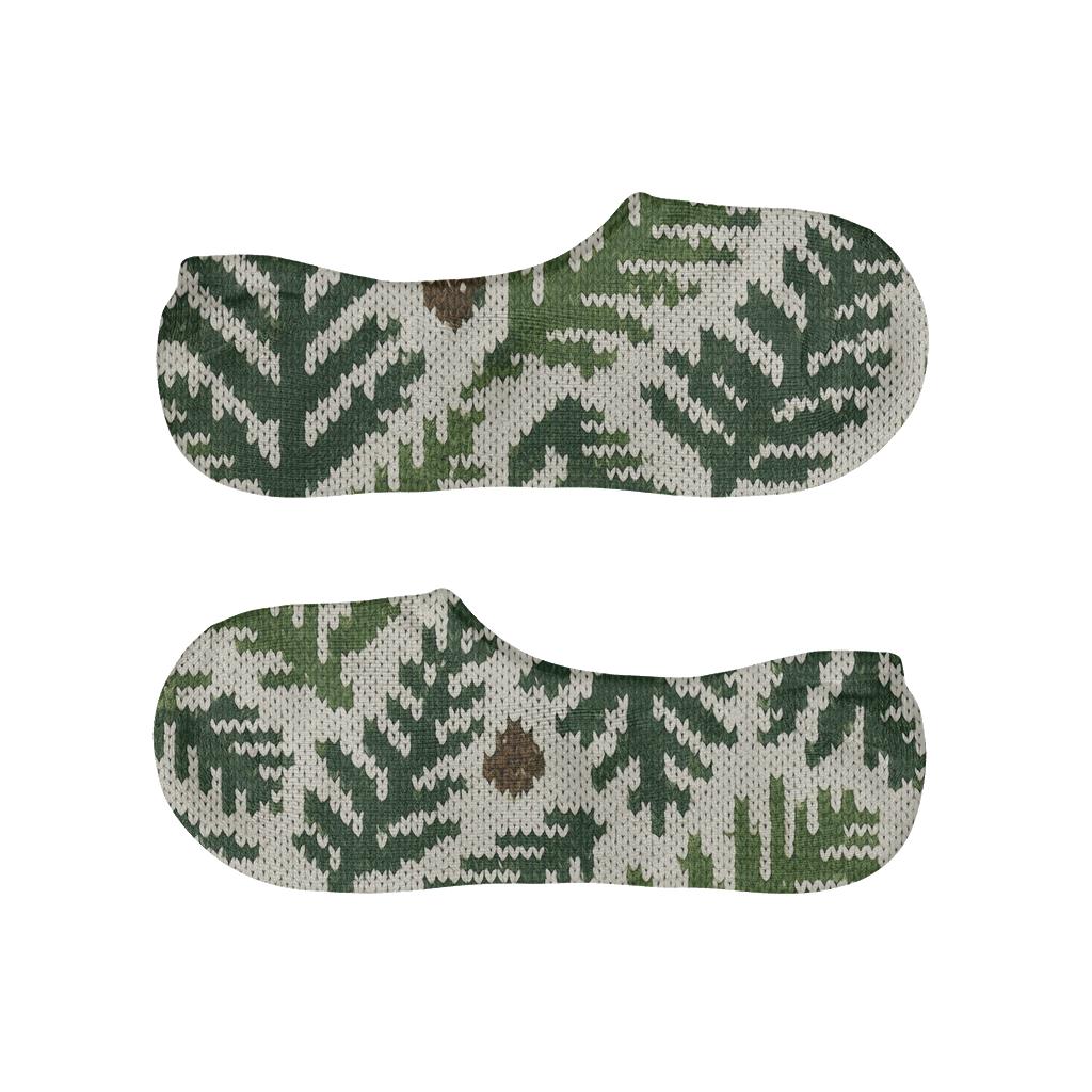 Evergreen Branches Nordic Knit Canopy unique hidden socks