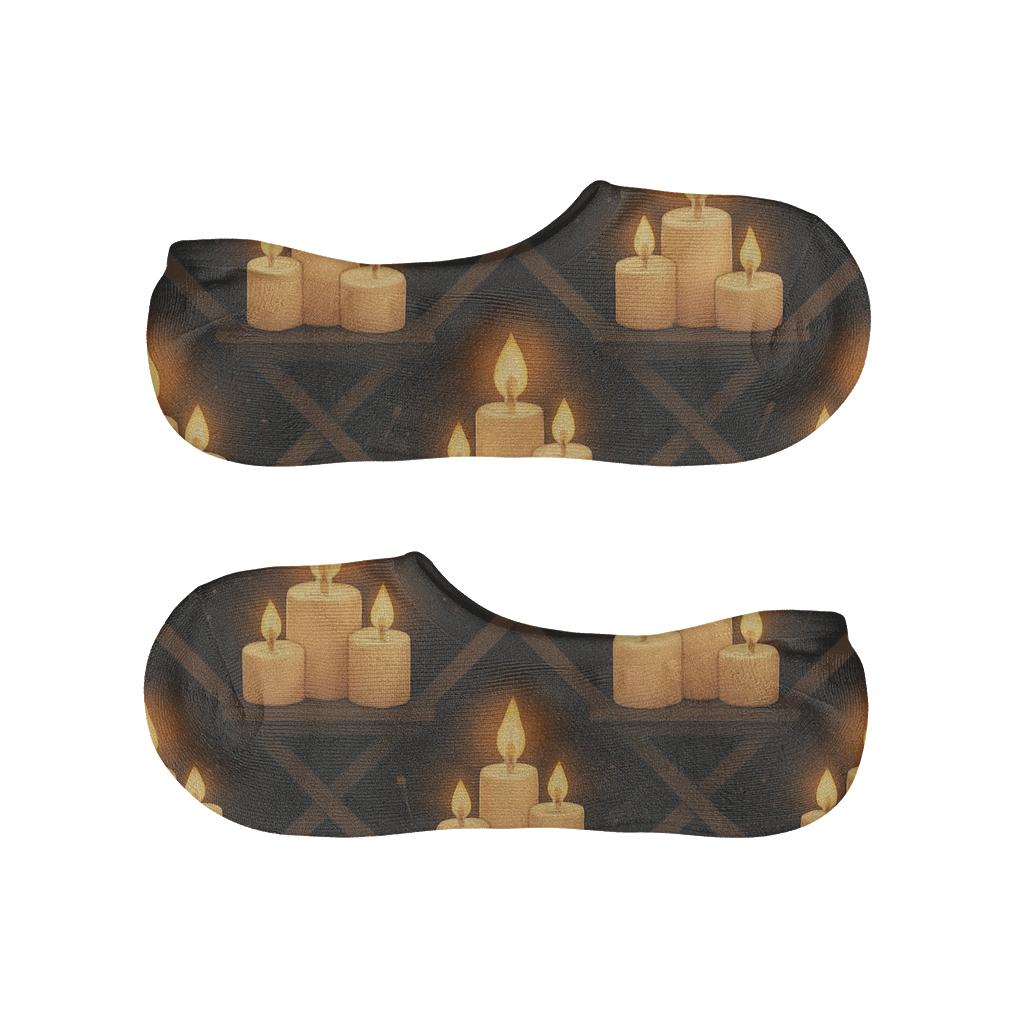 Candlelit Mantel Lattice Study comfortable invisible socks