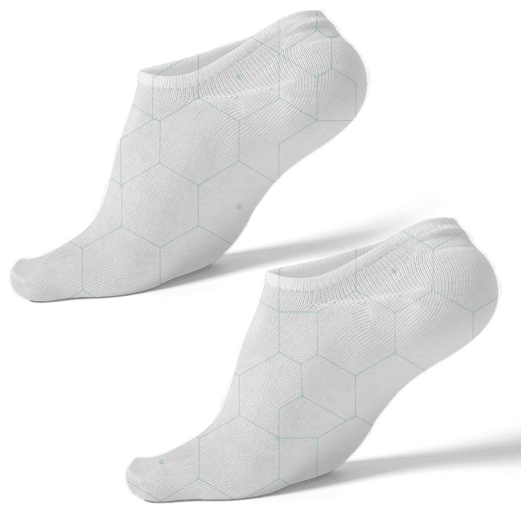 Galactic Mesh Drift unique graphic ankle socks