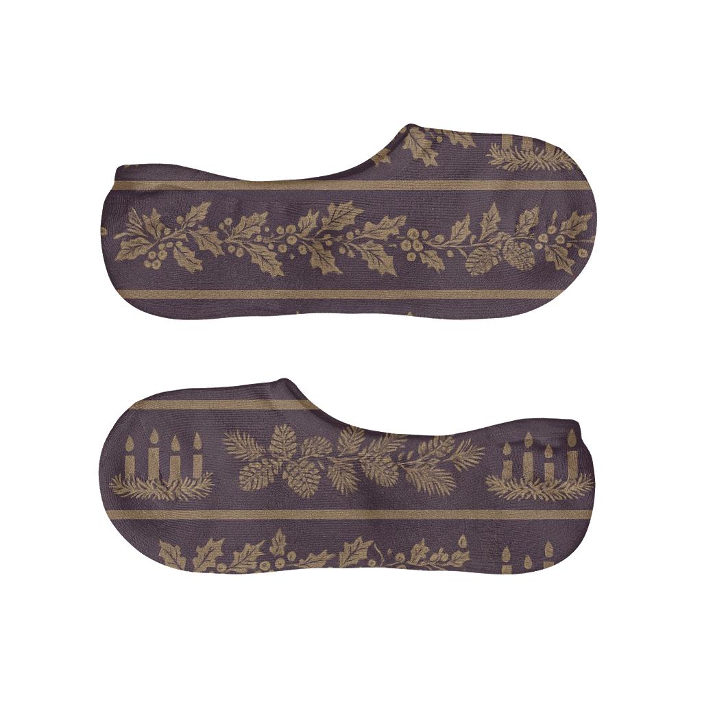 Evergreen Garland Bands Advent Wreath Edition comfortable low-cut socks