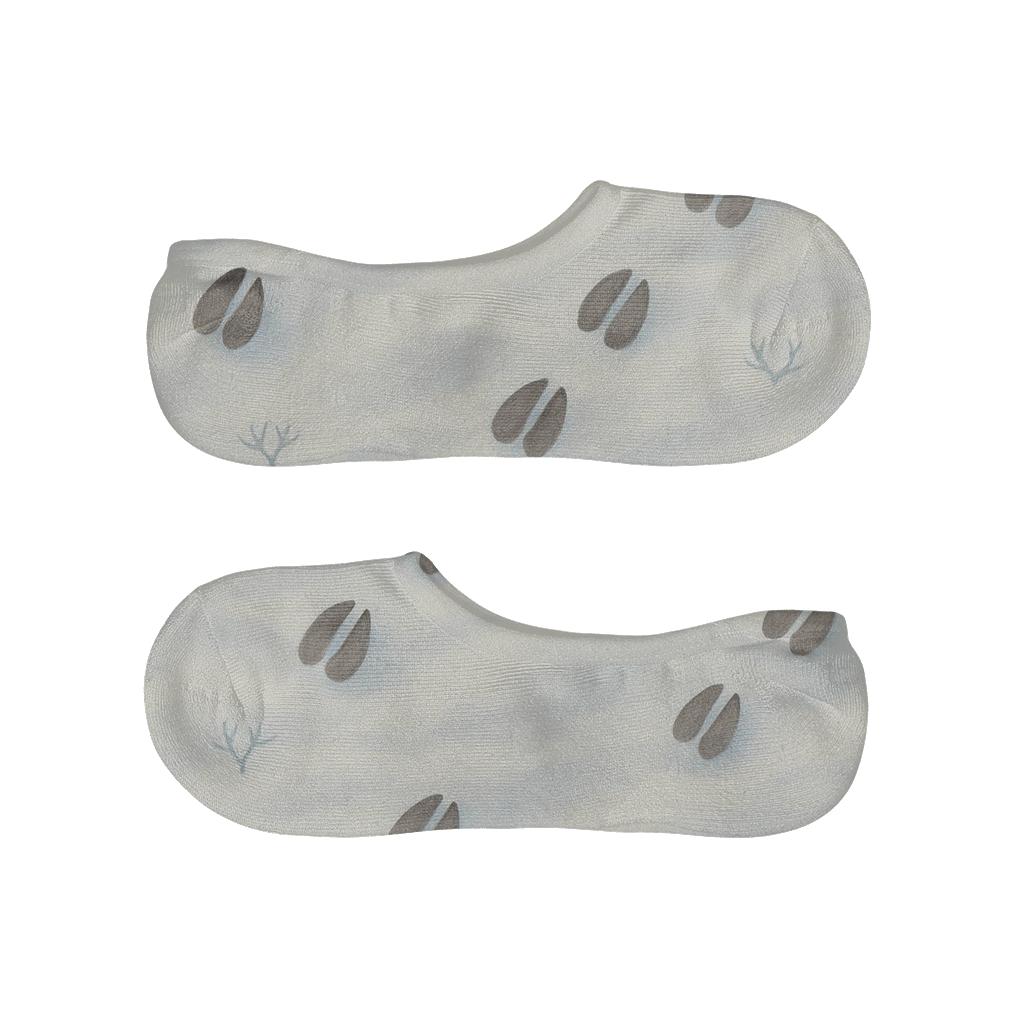 Hoofprint Drift Pattern Reindeer Edition breathable no-show socks
