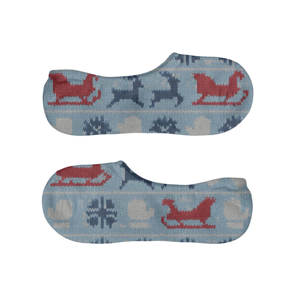 Frostline Trails Cozy Pattern Sleigh Edition comfortable low-cut socks