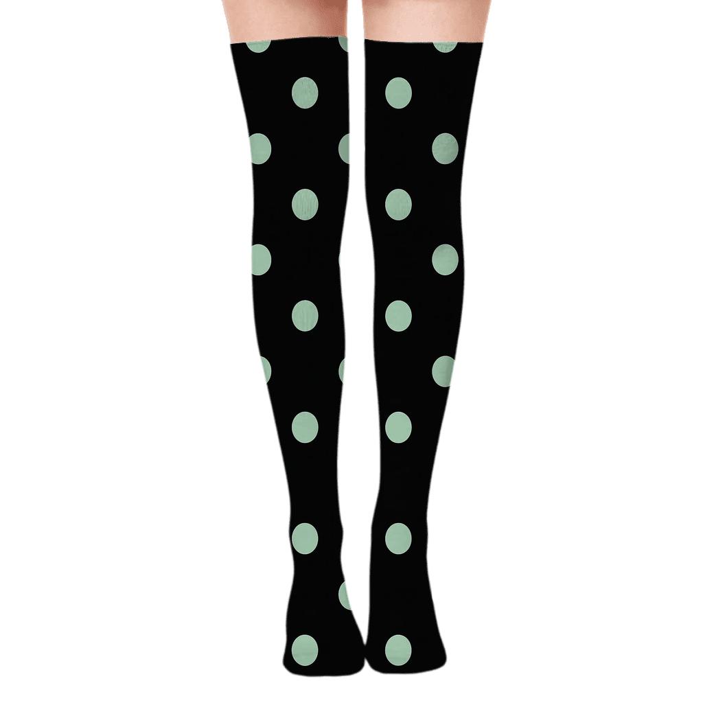 Deep Space Ring Grid custom over-the-knee socks
