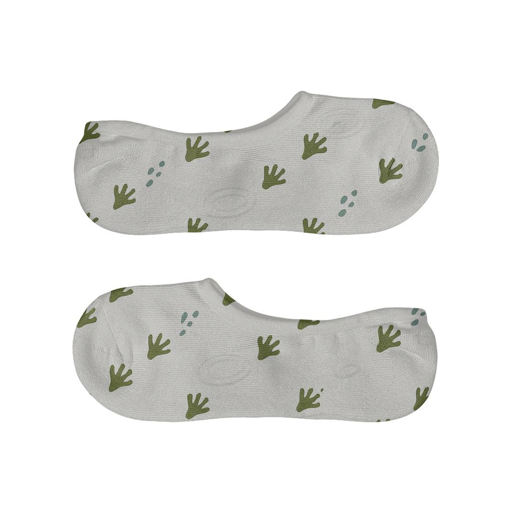 Frog Footprint Rain Diagonal trendy no-show sock styles