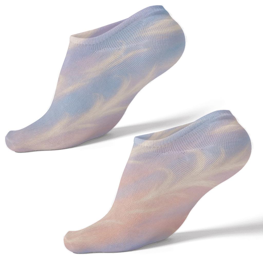 Pastel Sunrise Cirrus Drift trendy patterned ankle socks