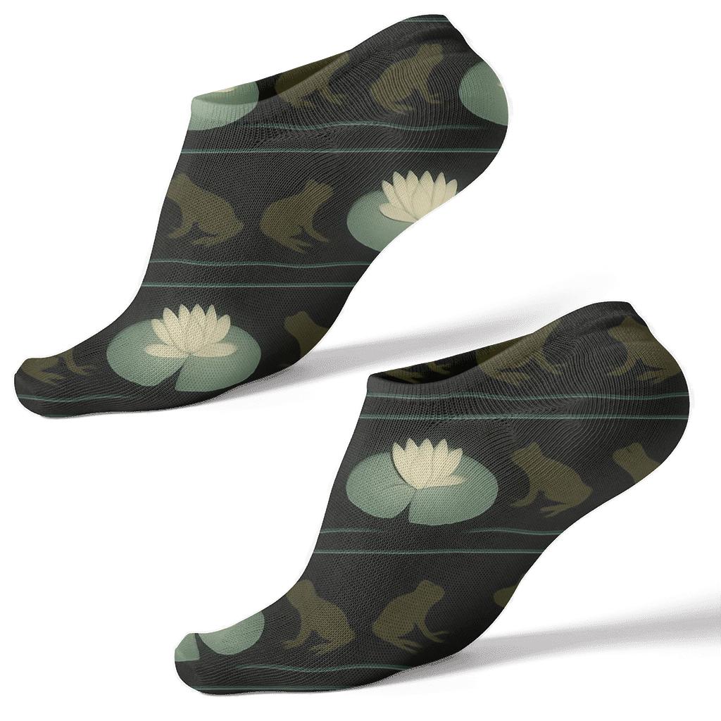 Lily Pad Lantern Chain Bands designer print ankle socks