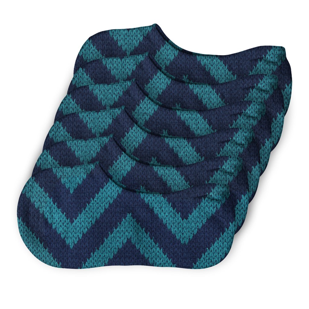 Tidal Chevron Swell anti-slip no-show socks
