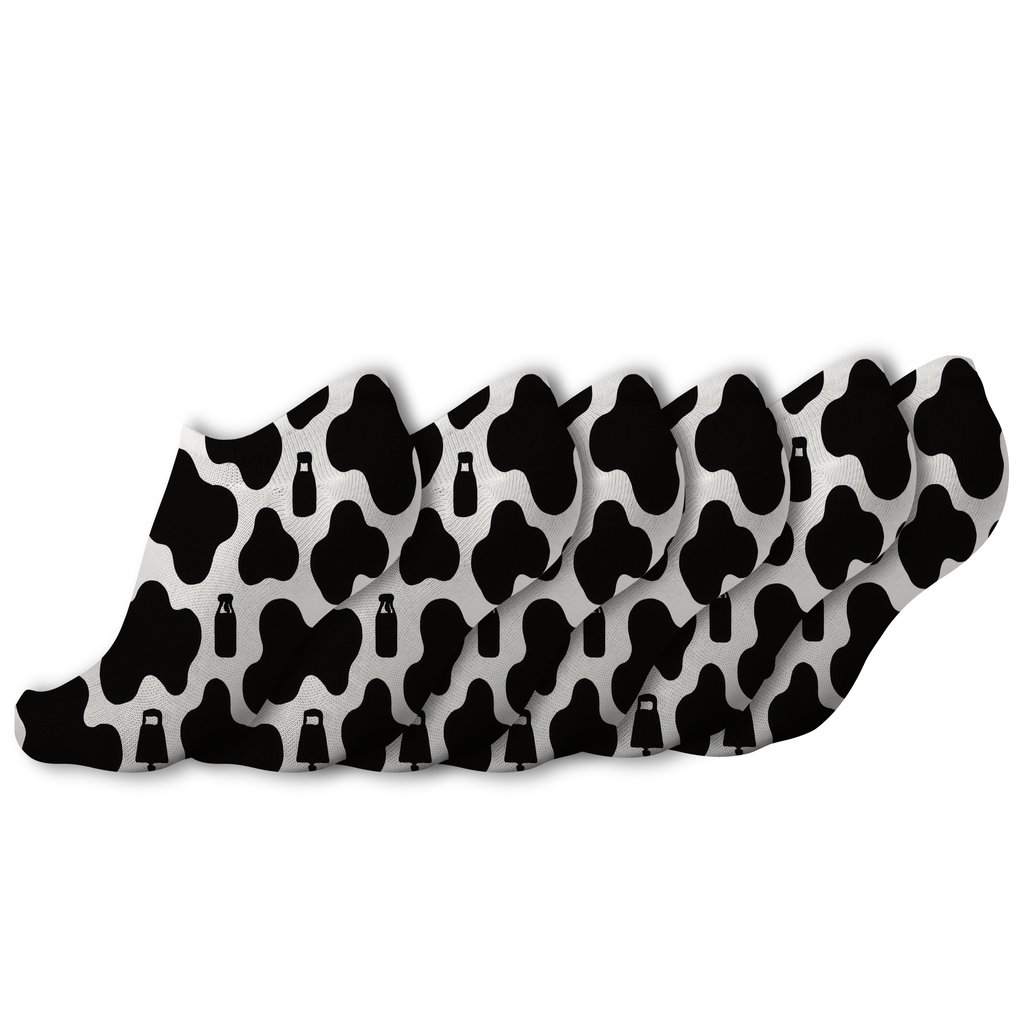 Bandana Border Cow Spot Parade stylish athletic ankle socks