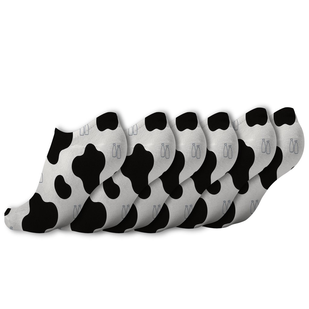 Minimalist Milk Bottle Spot Scatter stylish athletic ankle socks