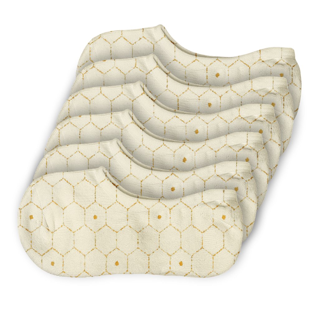 Solar Hex Ring Mesh soft cotton no-show socks