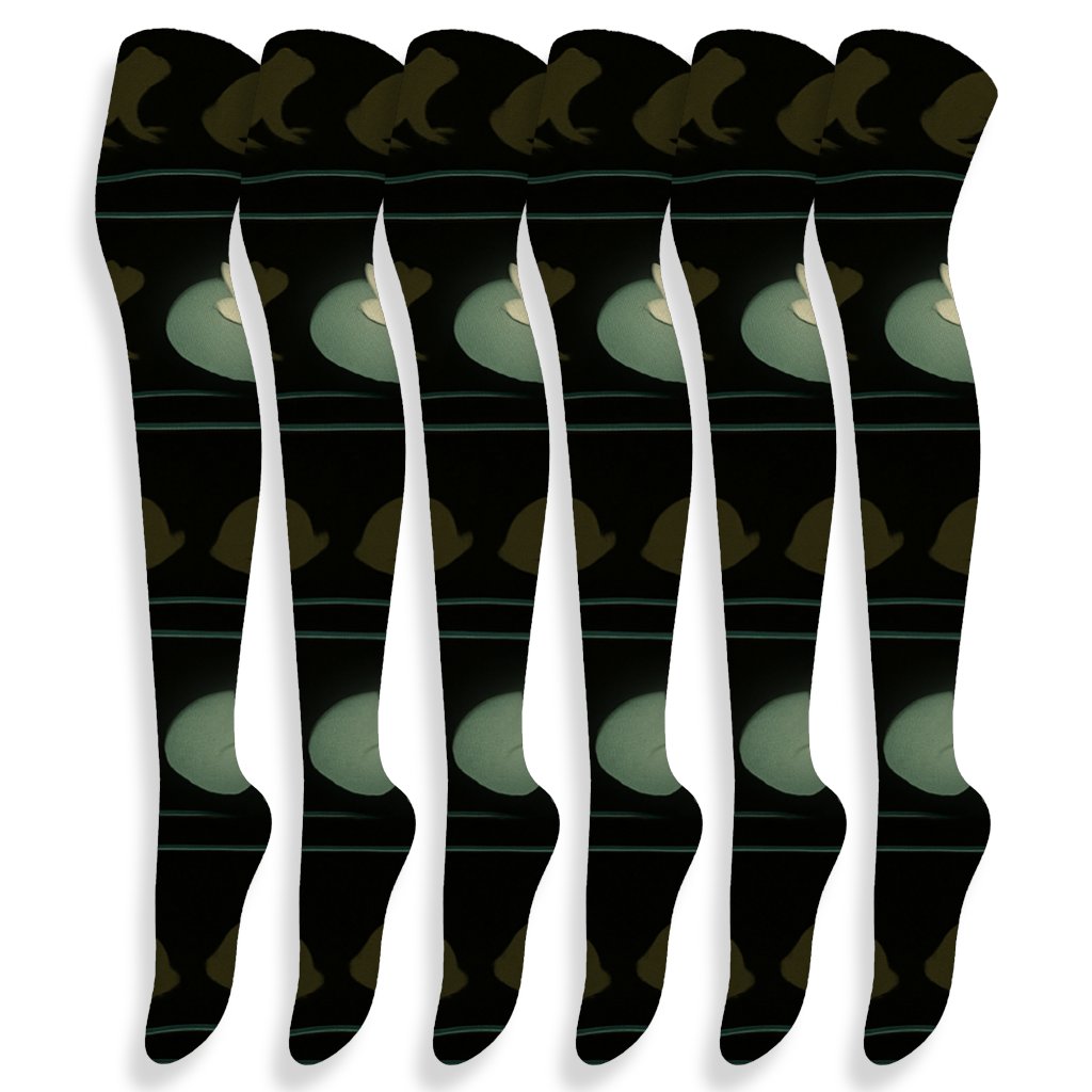 Lily Pad Lantern Chain Bands stylish fashion over-the-knee socks