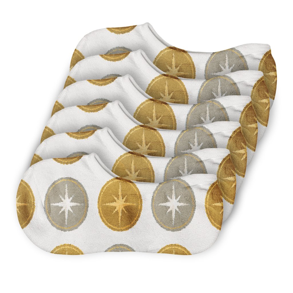 Golden Halo Medallions With Star Of Bethlehem Glow personalized invisible socks