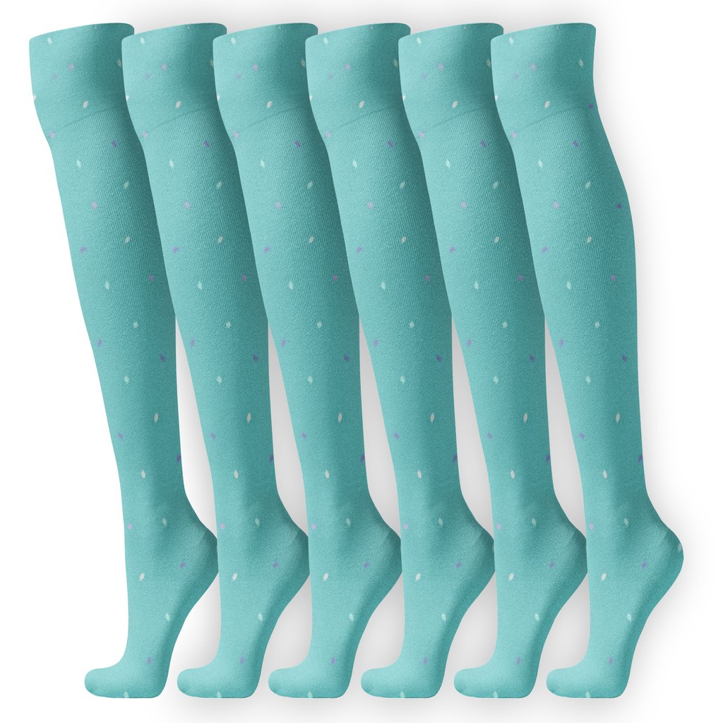 Nebula Grain Scatter stylish athletic knee-high socks