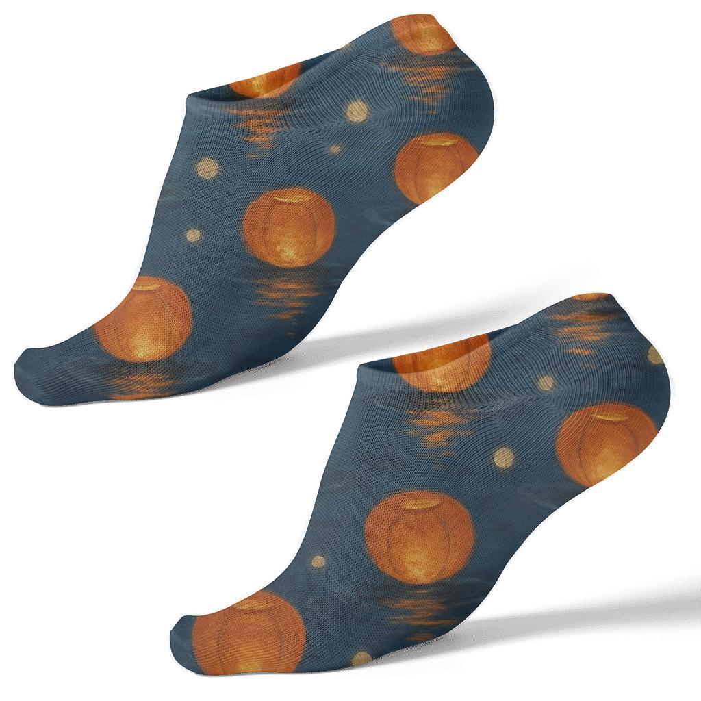 Floating Ember Glow Lantern Edition personalized ankle socks