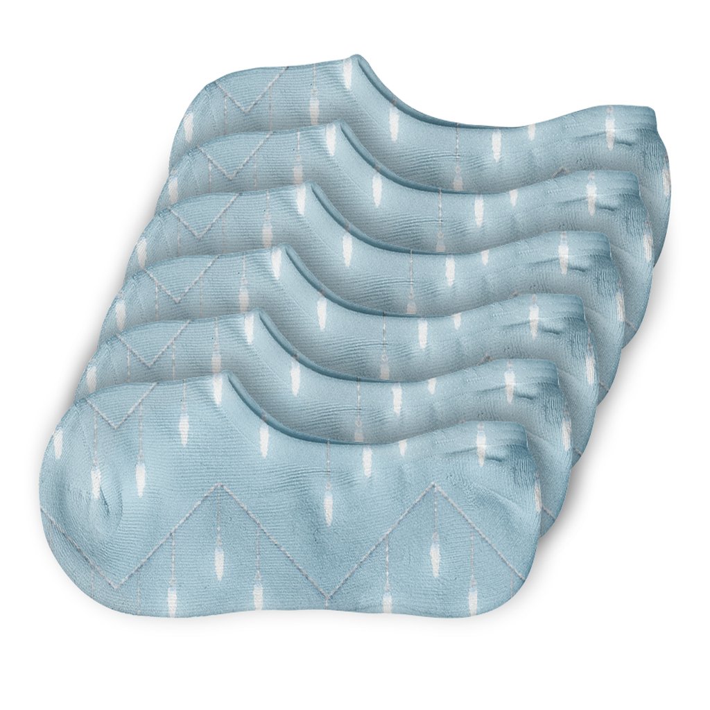 Icy Cascade Icicle Chevron comfortable low-cut socks
