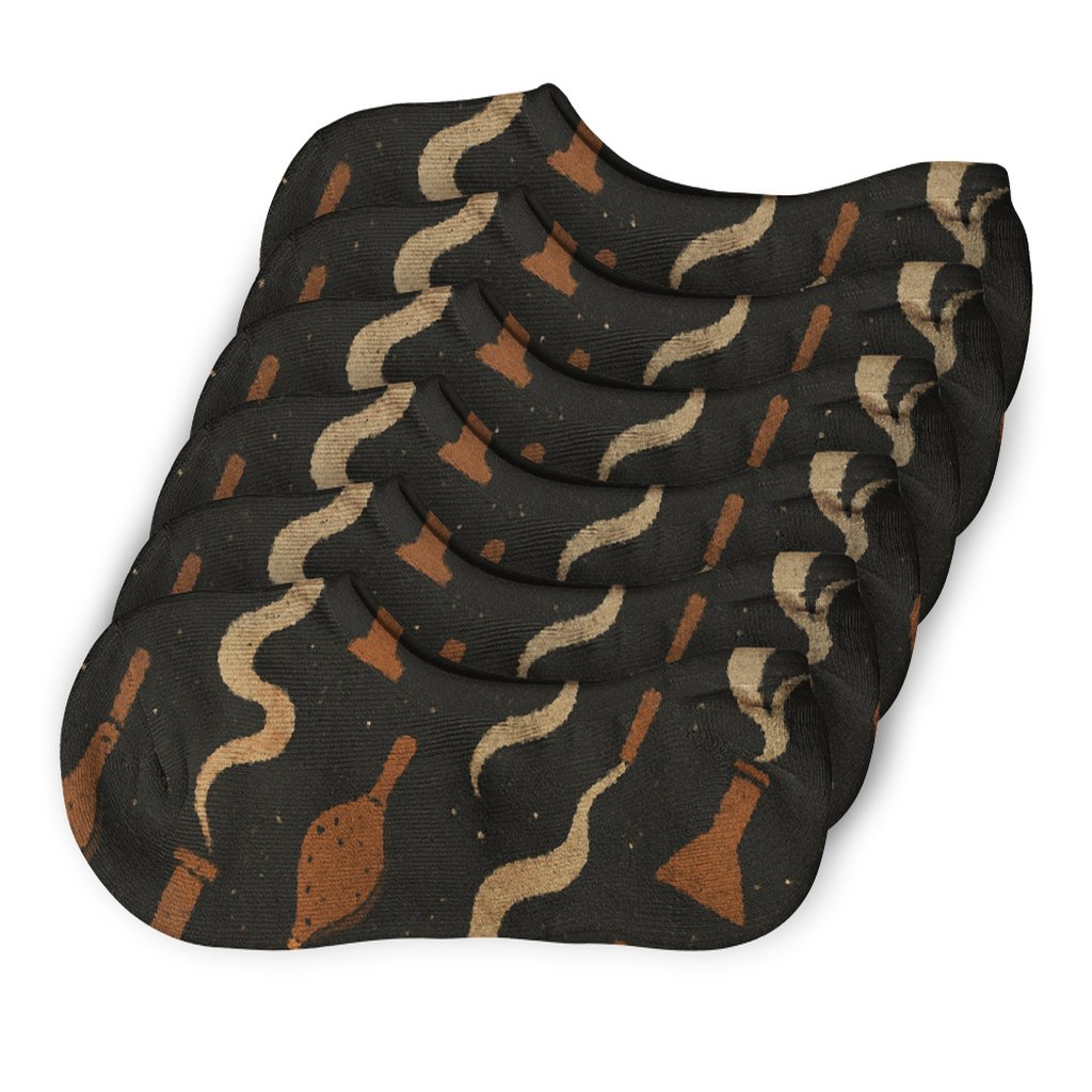 Chimney-Trail Fireplace Galaxy Scatter personalized no-show socks