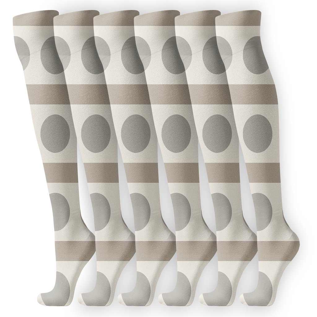 Lunar Phase Bands comfortable cotton knee-high socks