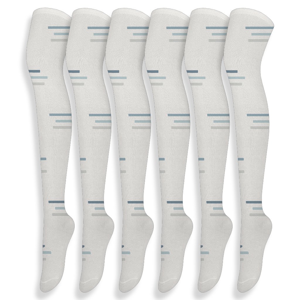 Comet Trail Stripes stylish fashion over-the-knee socks