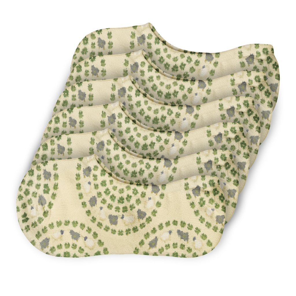 Pasture Rings Sheep Edition anti-slip no-show socks